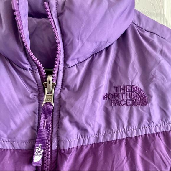 The North Face Reversible Purple Puffer Vest - Picture 3 of 9